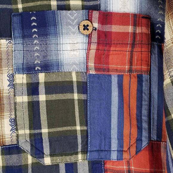 Territory Ahead Shirt Mens Size XL Button Down Southwestern Patchwork Plaid - Picture 5 of 11